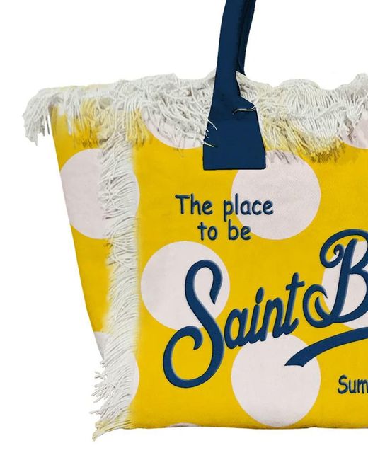 Mc2 Saint Barth Yellow Shoulder Bag