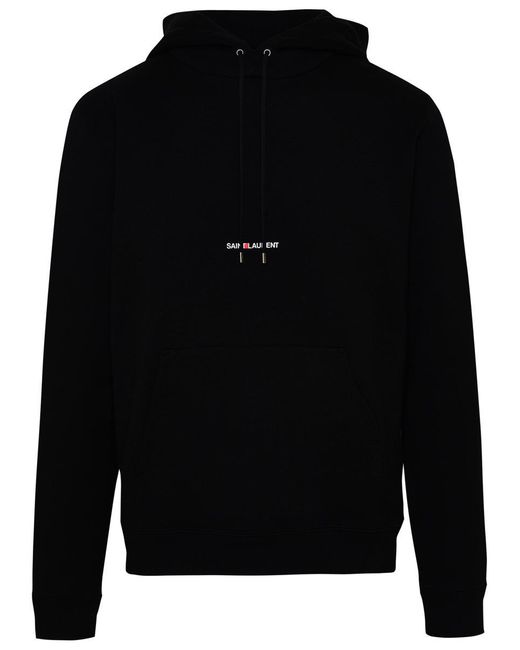 Saint Laurent Black Cotton Sweatshirt for men