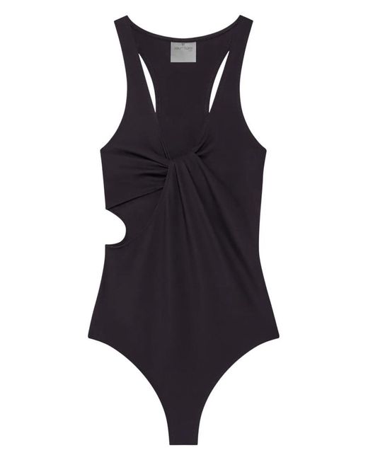 Courreges Blue Twist Swimsuit