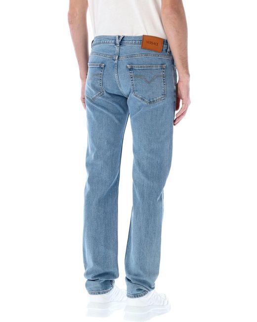 Versace Blue Slim-fit Jeans for men