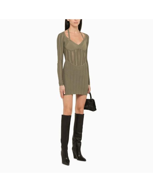 Dion lee top green dress