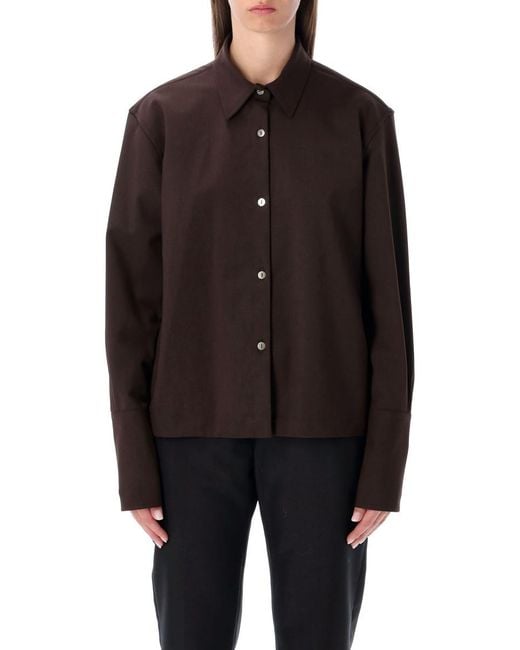THE LATEST Black Cotton Overshirt