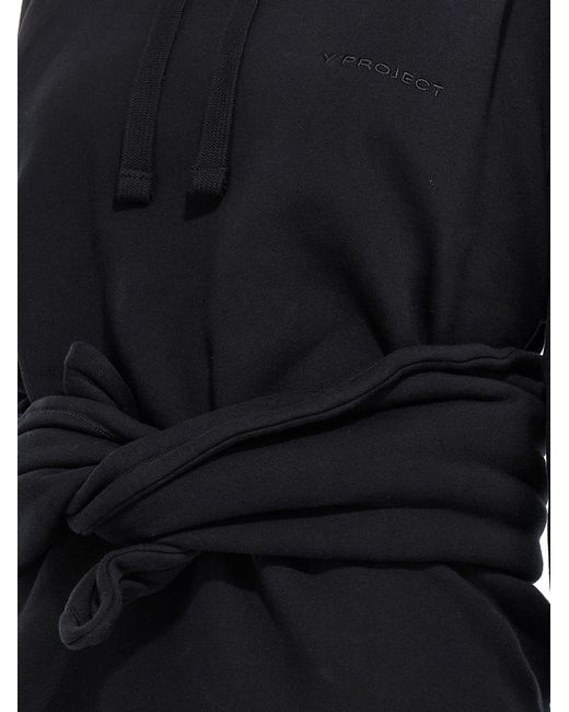 Y. Project Black 'wire Wrap' Hoodie