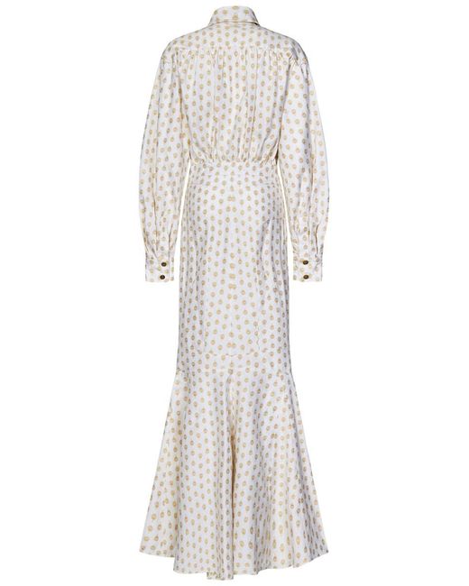 Etro White Long Dress