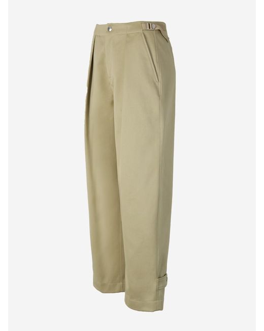 Burberry Natural Straight Cotton Pants