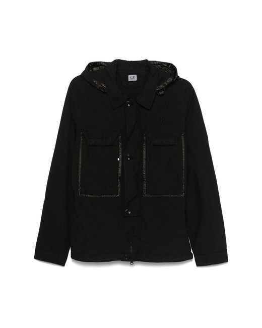 C P Company Black Outerwears for men