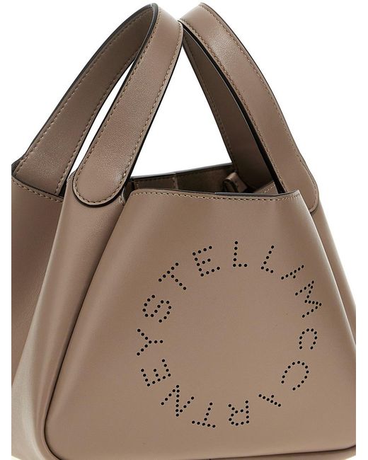 Stella McCartney Brown Logo Hand Bags