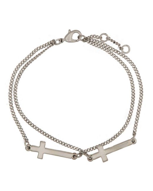 DSquared² Metallic Logo Bracelet for men