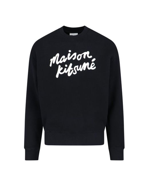 Maison Kitsuné Black Maison Kitsune' Sweaters for men