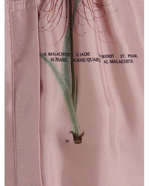 Lanvin Pink Botanical Pants