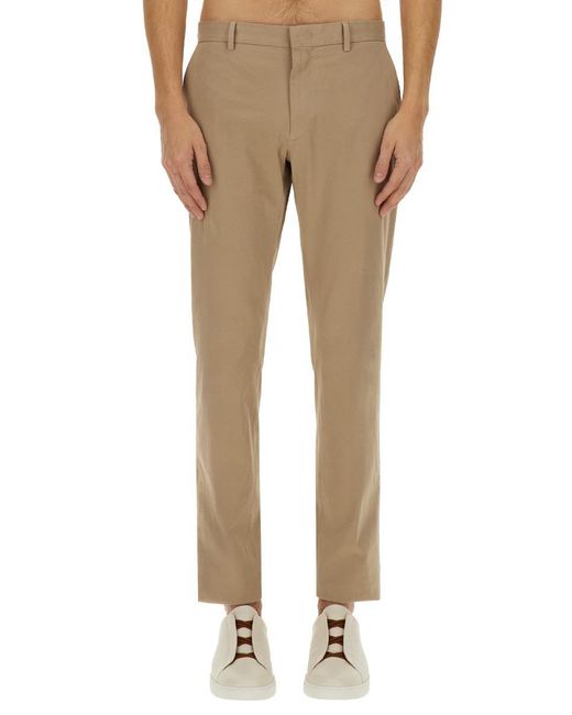 Zegna Natural Tailored Straight Leg Pants for men
