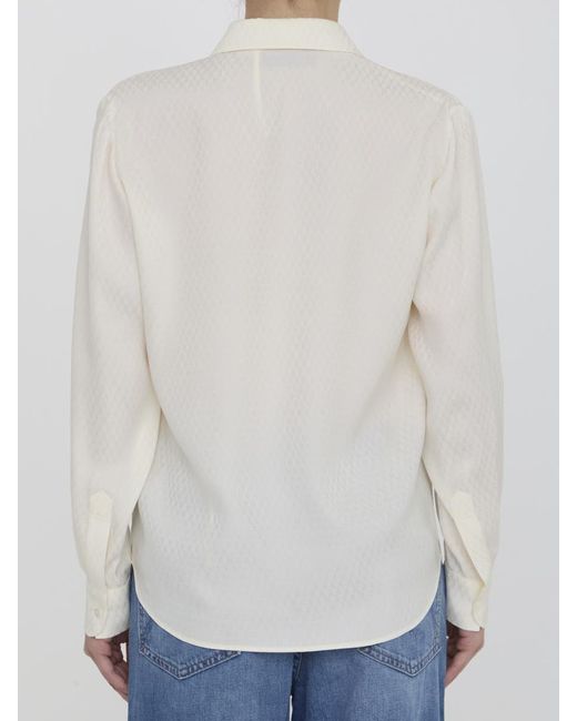 Gucci White Shirt And Bra Set