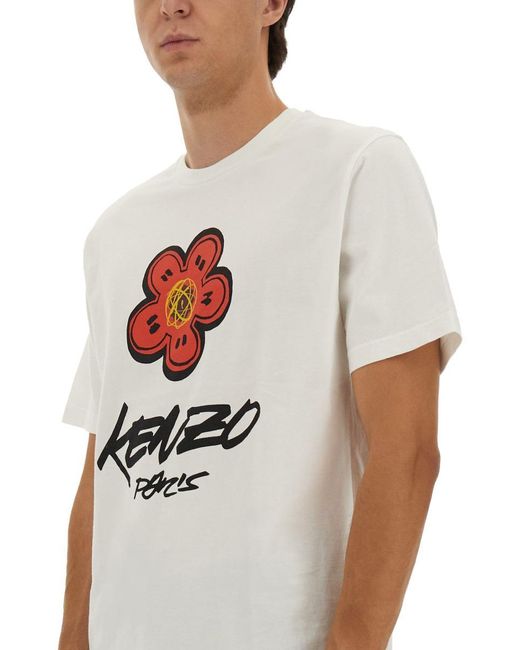 KENZO White X Futura 2000" T-Shirt for men