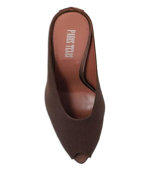 Paris Texas Brown Wedge Sandals "Nina"