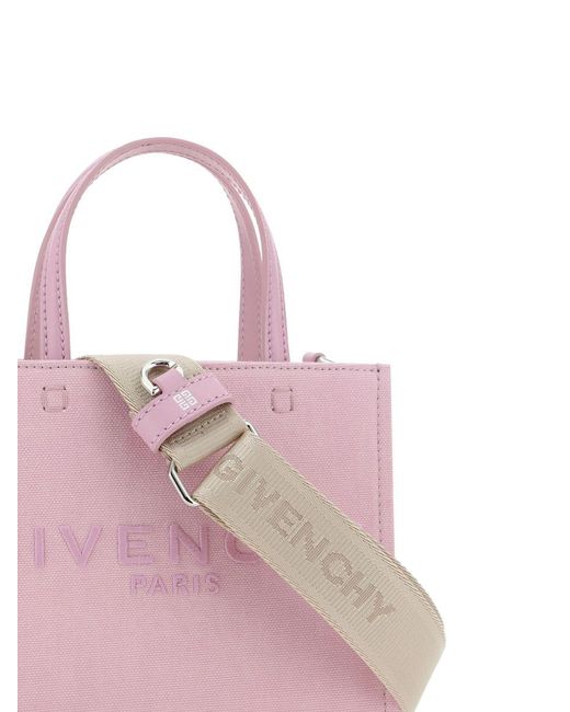 Givenchy Pink G Cotton Tote Bag