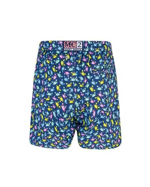 Mc2 Saint Barth Blue Costume Lightning Crab for men