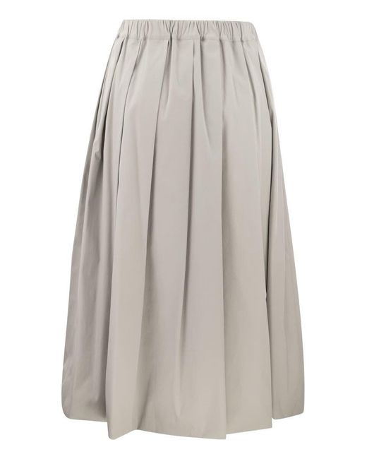 Fabiana Filippi Gray Wide Skirt
