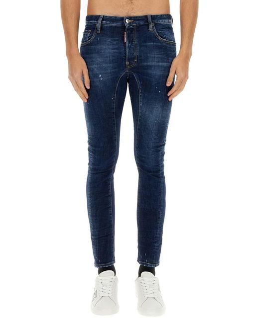 DSquared² Blue Perfect Clean Wash Tidy Biker Jeans 48 for men