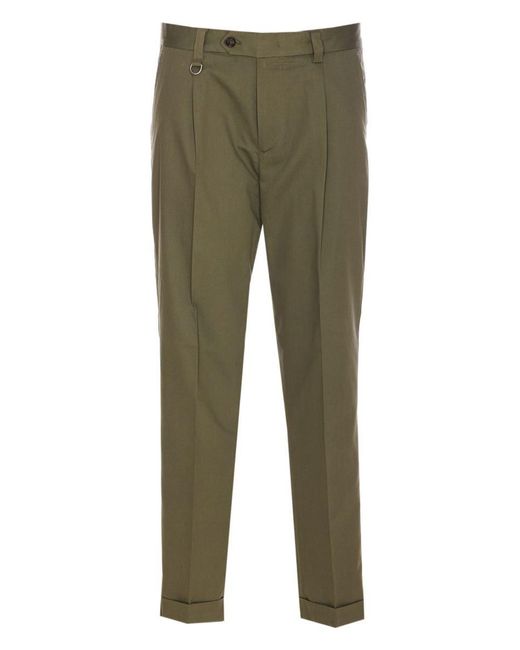 Paolo Pecora Green Trousers for men