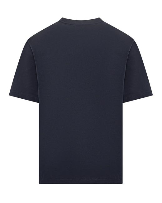 Versace Blue Cartouche Printed T-shirt for men