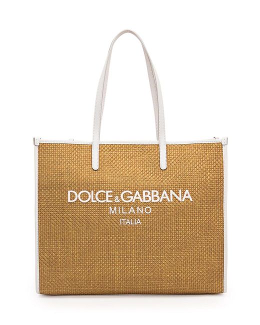 Dolce & Gabbana Natural Large Shopping Bag