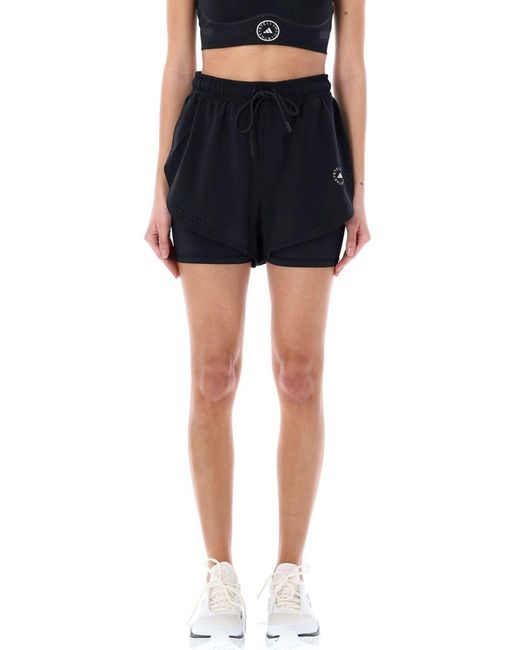 Adidas By Stella McCartney Black Truepurpose 2-In-1 Training Shorts