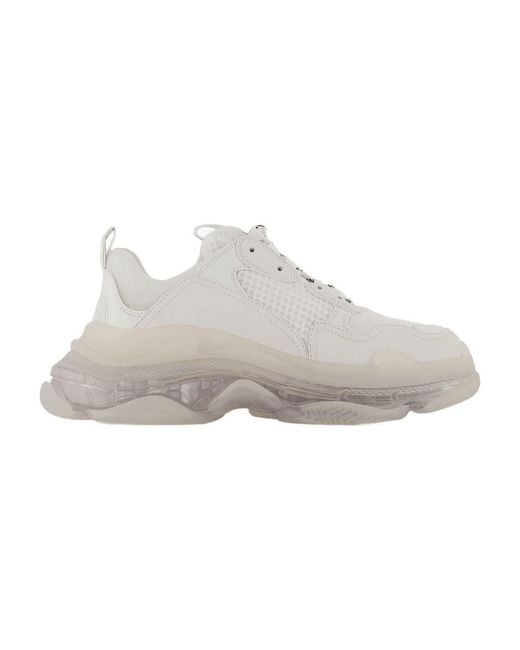 Balenciaga Gray Triple S Clearsole Sneakers