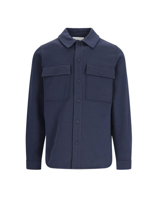 Closed Blue 'utility' Shirt Jacket for men