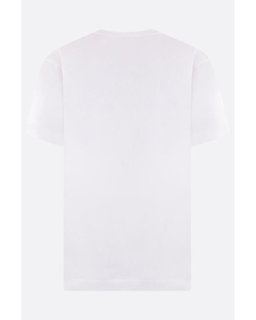COMME DES GARÇONS PLAY White Comme Des Garcons Play T-Shirts And Polos