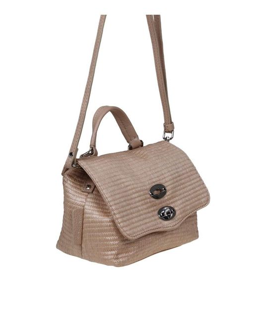 Zanellato Natural Raffia Bag That Can Be Carried By Hand Or Over The Shoulder