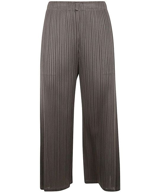 Pleats Please Issey Miyake Gray Monthly Colors March Pants