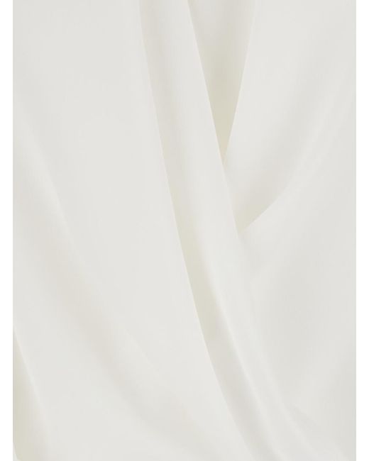 Plain White Georgette Blouse