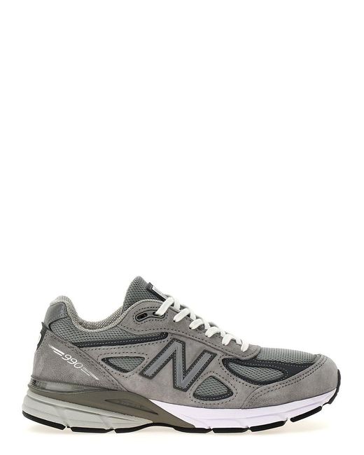 New Balance White 990' Sneakers