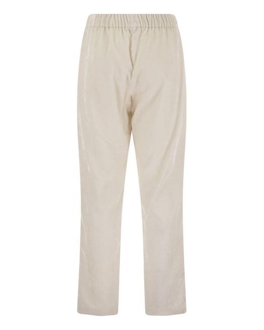 Herno Natural Bright Corduroy Resort Trousers