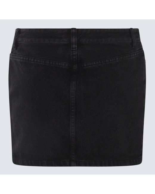 A.P.C. Black Denim Skirt
