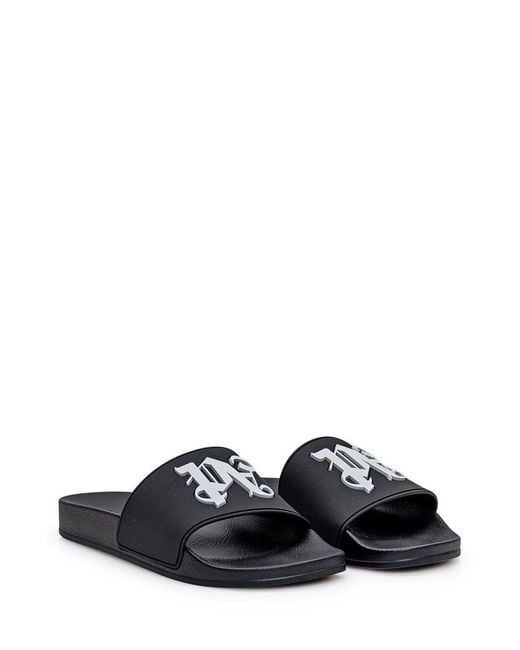 Palm Angels White Sandal With Logo for men