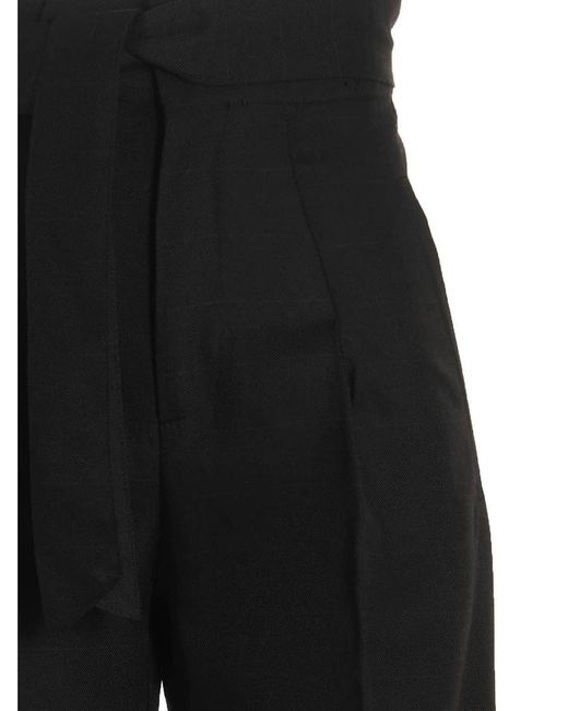 CAPASA MILANO Black Check Pants