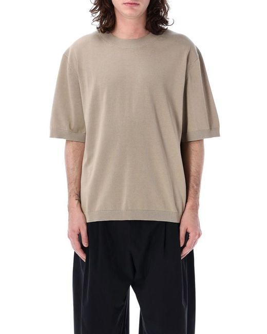 Studio Nicholson Gray Solaris Short Sleeves Sweater for men
