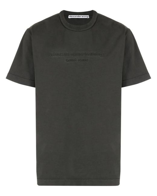 Alexander Wang Black Crew-Neck T-Shirt With Logo