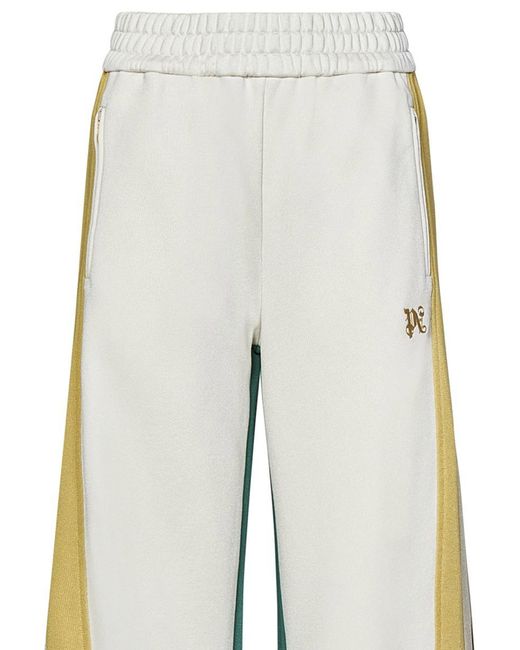 Palm Angels Blue Monogram Cb Wide Track Trousers
