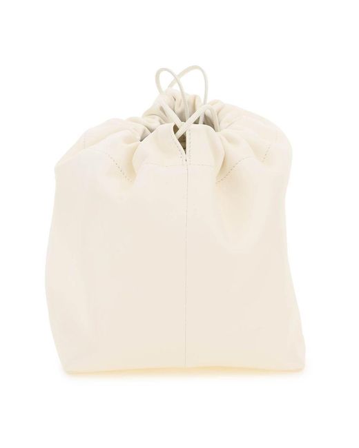 Jil Sander Natural Dumpling Crossbody Bag