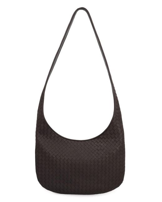 Bottega Veneta Black Veneto Leather Crossbody Bag for men