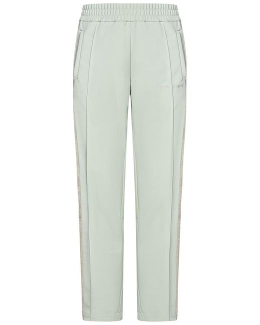 Palm Angels Green Classic Logo Track Trousers for men