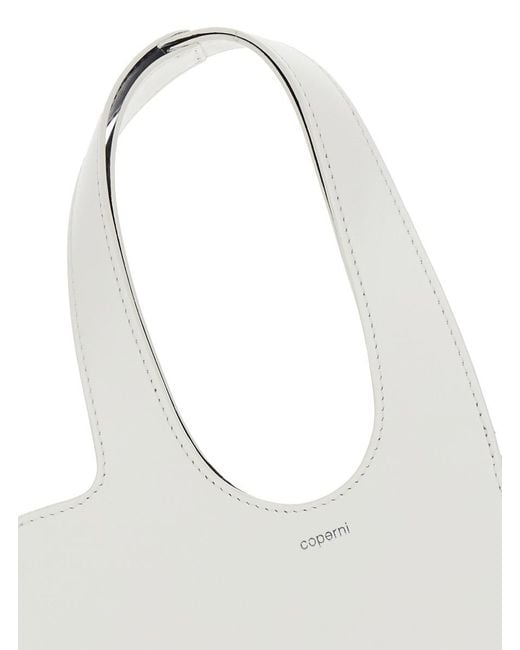Coperni White 'Baby Heart' Heart Shaped Crossbody Bag With Adjustable And Removable Shoulder Strap