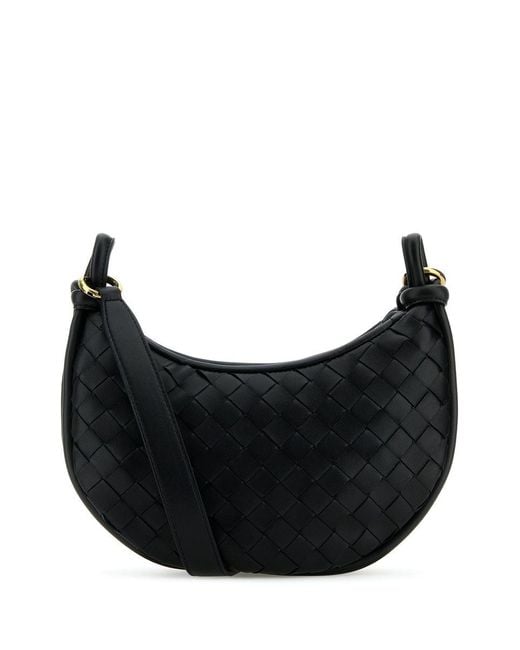 Bottega Veneta Black Gemelli Messenger Bag