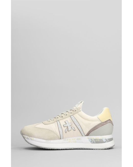 Premiata White Conny Sneakers