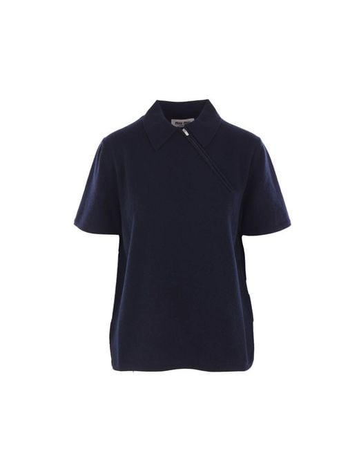 Miu Miu Blue T-shirts And Polos