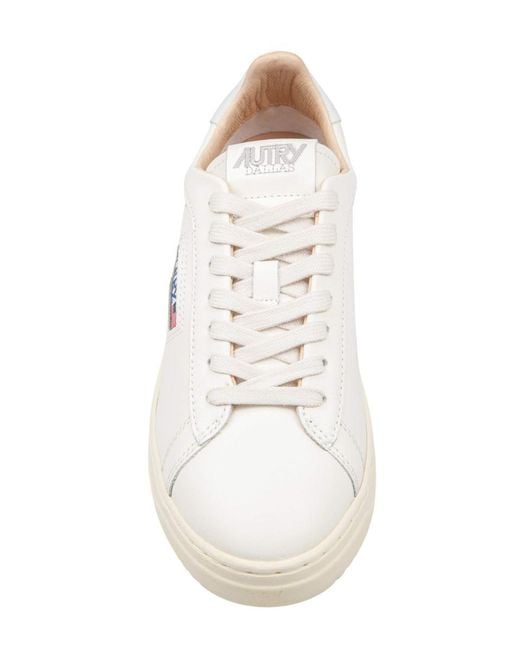Autry White Leather Sneakers for men