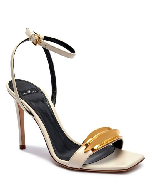 Elisabetta Franchi Metallic Sandals