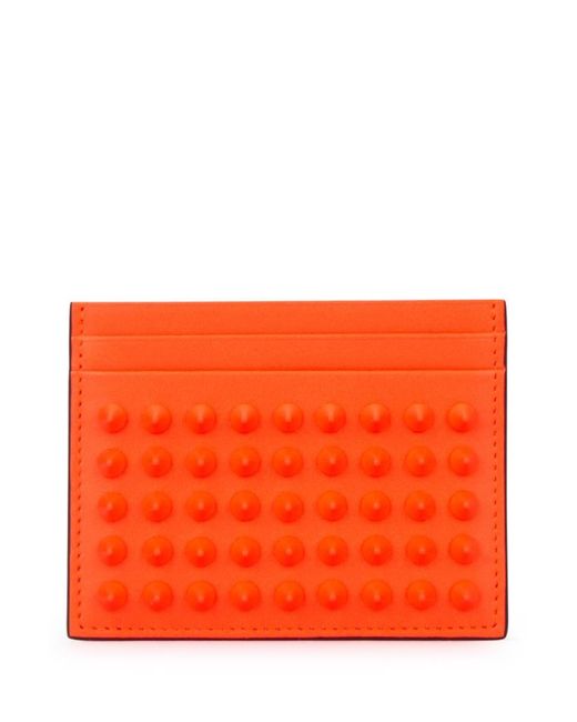 Christian Louboutin Leather Bifold Wallet - Orange Wallets
